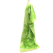 Load image into Gallery viewer, Furisode Light Green Shibori Chrysanthemum Silk #10320F1