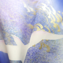 Load image into Gallery viewer, Furisode Blue Seagull Tall Silk #10559B4