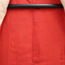 Load image into Gallery viewer, Juban Vintage(1950-1980) Red Pink Crane Birds Silk #10510B2