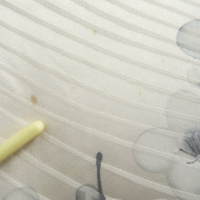 Load image into Gallery viewer, Furisode White Plum blossom Peony Silk #10309E5