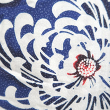 Load image into Gallery viewer, Yukata Vintage(1950-1980) Blue Chrysanthemum Cotton #10354F3