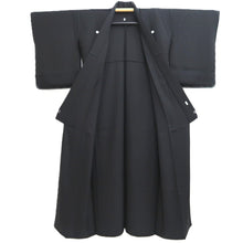 Load image into Gallery viewer, Kimono Black Hitoe Single-layer Silk #10540B3