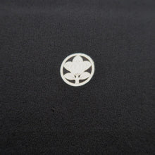 Load image into Gallery viewer, Tomesode Vintage(1920-1950) Black Hand painted Crane Birds Silk #10408A2