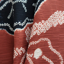 Load image into Gallery viewer, Haori Jacket Vintage(1950-1980) Red Shibori Flower Silk #10105D2