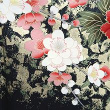 Load image into Gallery viewer, Furisode Purple Peacock Peony Tall Silk #9693J4