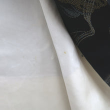 Load image into Gallery viewer, Haori Jacket Vintage(1950-1980) Black Gold Abstract art Silk #9763A3