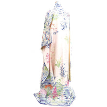 Load image into Gallery viewer, Furisode Light Pink Bellflower Wave Silk #10341F2