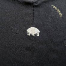 Load image into Gallery viewer, Haori Jacket Vintage(1950-1980) Black Gold Abstract art Silk #9763A3