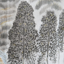 Load image into Gallery viewer, Men's Haori Vintage(1950-1980) Black Montsuki Bird Wide Silk #10418A2