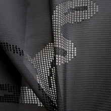 Load image into Gallery viewer, Haori Jacket Vintage(1950-1980) Black See-Through Wave Silk #9814B1