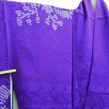 Load image into Gallery viewer, Kimono Vintage(1950-1980) Purple Shibori Silk #10785D4