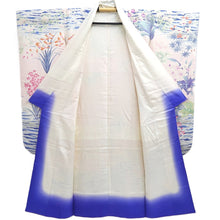 Load image into Gallery viewer, Furisode Light Pink Bellflower Wave Silk #10341F2