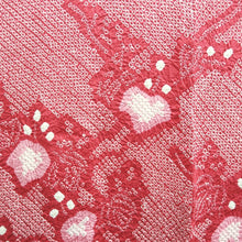 Load image into Gallery viewer, Haori Jacket Vintage(1950-1980) Reddish Pink Full Shibori Leaves Silk #10152D4