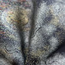 Load image into Gallery viewer, Haori Jacket Vintage(1950-1980) Black Silver Gold Flower Silk #9778A4