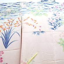Load image into Gallery viewer, Furisode Light Pink Bellflower Wave Silk #10341F2