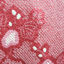 Load image into Gallery viewer, Haori Jacket Vintage(1950-1980) Reddish Pink Full Shibori Leaves Silk #10152D4