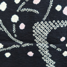 Load image into Gallery viewer, Haori Jacket Vintage(1950-1980) Black Shibori Branch Silk #10211E1