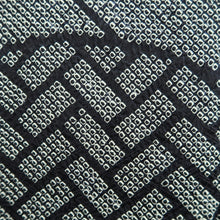 Load image into Gallery viewer, Haori Jacket Vintage(1950-1980) Black Full Shibori Wave Silk #10196D5