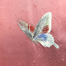 Load image into Gallery viewer, Haori Jacket Vintage(1950-1980) Pink Fully Embroidered Butterfly Silk #9749A2