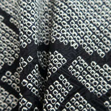 Load image into Gallery viewer, Haori Jacket Vintage(1950-1980) Black Full Shibori Wave Silk #10196D5