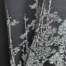 Load image into Gallery viewer, Haori Jacket Vintage(1950-1980) Black White birch Silk #9874B3