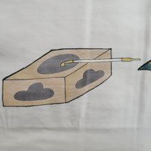 Load image into Gallery viewer, Men's Haori Vintage(1950-1980) Dark Yellow brown Utamaro Ukiyoe Bijinga Silk #10656C4