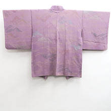Load image into Gallery viewer, Haori Jacket Vintage(1950-1980) Lavender Gold Mountain Silk #10136D3