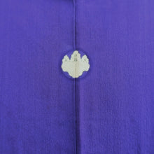Load image into Gallery viewer, Kimono Vintage(1920-1950) Blueish Purple Crane Birds Silk #10775D4