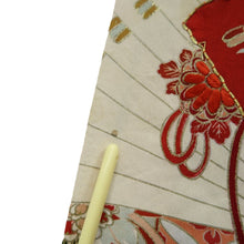 Load image into Gallery viewer, Tomesode Vintage(1920-1950) Black Crane Birds Hand painted Silk #10500B1