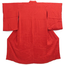 Load image into Gallery viewer, Juban Vintage(1920-1950) Red Chrysanthemum Peony Silk #10387F5