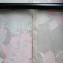 Load image into Gallery viewer, Haori Jacket Vintage(1950-1980) Black Hand painted Bird Lady Silk #9892B3