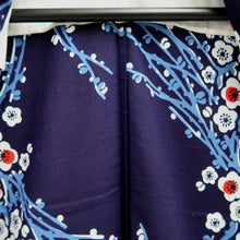 Load image into Gallery viewer, Yukata Vintage(1950-1980) Navy Plum blossom Branch Cotton #10357F3