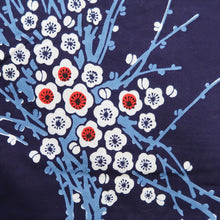 Load image into Gallery viewer, Yukata Vintage(1950-1980) Navy Plum blossom Branch Cotton #10357F3