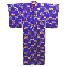 Load image into Gallery viewer, Kimono Vintage(1920-1950) Blueish Purple Shibori Silk #10787D5