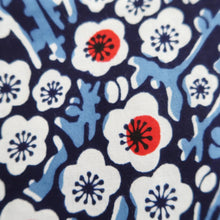 Load image into Gallery viewer, Yukata Vintage(1950-1980) Navy Plum blossom Branch Cotton #10357F3
