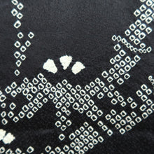 Load image into Gallery viewer, Haori Jacket Vintage(1950-1980) Black Shibori Bamboo Silk #9876B3