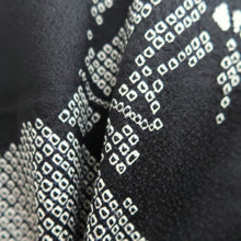 Load image into Gallery viewer, Haori Jacket Vintage(1950-1980) Black Shibori Bamboo Silk #9876B3