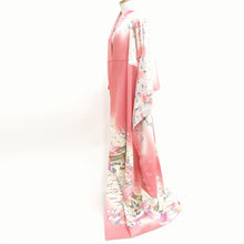 Load image into Gallery viewer, Furisode Pink Crane Shidare Sakura Silk #9705J5