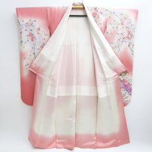 Load image into Gallery viewer, Furisode Pink Crane Shidare Sakura Silk #9705J5