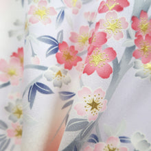 Load image into Gallery viewer, Furisode Pink Crane Shidare Sakura Silk #9705J5