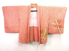 Load image into Gallery viewer, Haori Jacket Vintage 1960's Vermillion Shibori Bamboo #0020