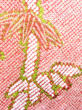 Load image into Gallery viewer, Haori Jacket Vintage 1960's Vermillion Shibori Bamboo #0020