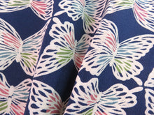 Load image into Gallery viewer, Haori Jacket Blue Butterflys #0028