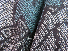 Load image into Gallery viewer, Haori Jacket Vintage 1960's Black Shibori Maple Leaves #0037