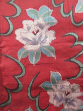 Load image into Gallery viewer, Haori Jacket Vintage 1920's Meisen Red Rose #0022