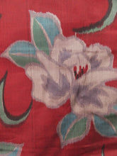 Load image into Gallery viewer, Haori Jacket Vintage 1920's Meisen Red Rose #0022