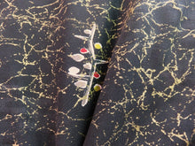 Load image into Gallery viewer, Haori Jacket Vintage 1960's Black Gold Trees #0012