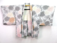 Load image into Gallery viewer, Haori Jacket Vintage 1960's Off White Woven Full-blown Chrysanthemum #0039