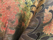 Load image into Gallery viewer, Premium Haori Jacket Vintage 1960's Black Gold Glinting Spreading Chrysanthemum #0017