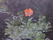 Load image into Gallery viewer, Haori Jacket Vintage 1960's Black Wild Flowers #0033